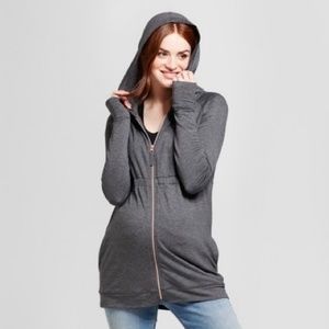 Maternity Zip-Up Hoodie Sweatshirt - Med - NWOT!!!